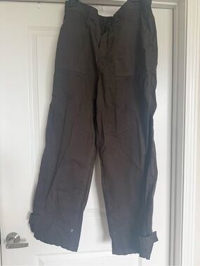 Zara Utility Pants in Dark Brown